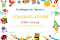 Free Printables X Graduation Certificate And Templates Template In inside Kindergarten Diploma Certificate Templates 10 Designs