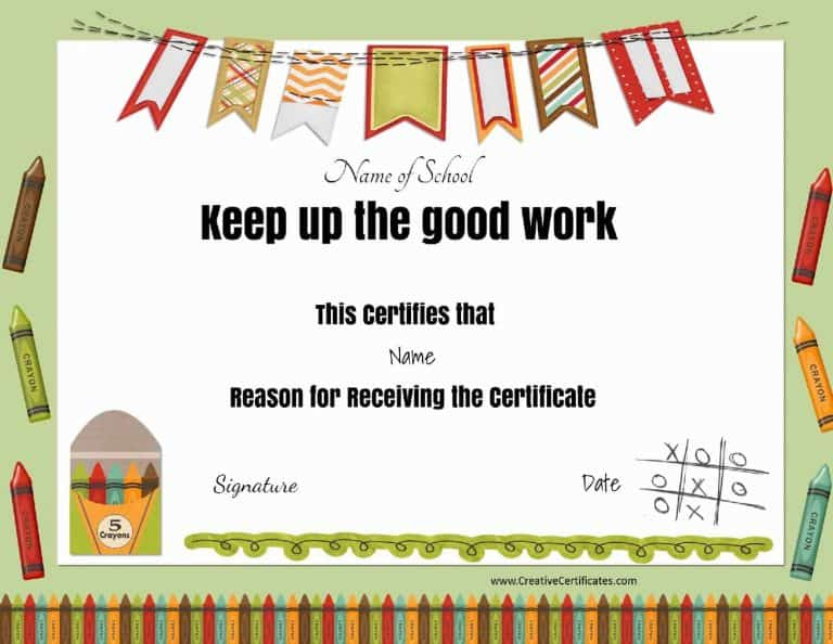 Free School Certificates &amp; Awards for Physical Education Certificate Template Editable