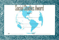 Free Science Achievement Award Certificate Templates In 2021 | Awards within Social Studies Certificate Templates