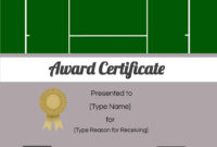 Free Tennis Certificates | Edit Online And Print At Home regarding Free Tennis Achievement Certificate Templates