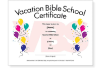 Free Vbs Certificate Templates (1) - Templates Example | Templates with Printable Vbs Certificates