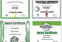 Free Volleyball Certificate Templates – Customize Online intended for Awesome Most Improved Player Certificate Template