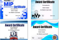 Free Volleyball Certificate Templates - Customize Online with Volleyball Certificate Templates