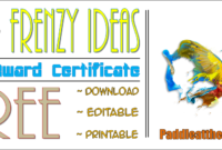 Frenzy Art Award Certificate Template – Free 10+ Best Ideas with Fantastic Good Behaviour Certificate Template 10 Kids Awards
