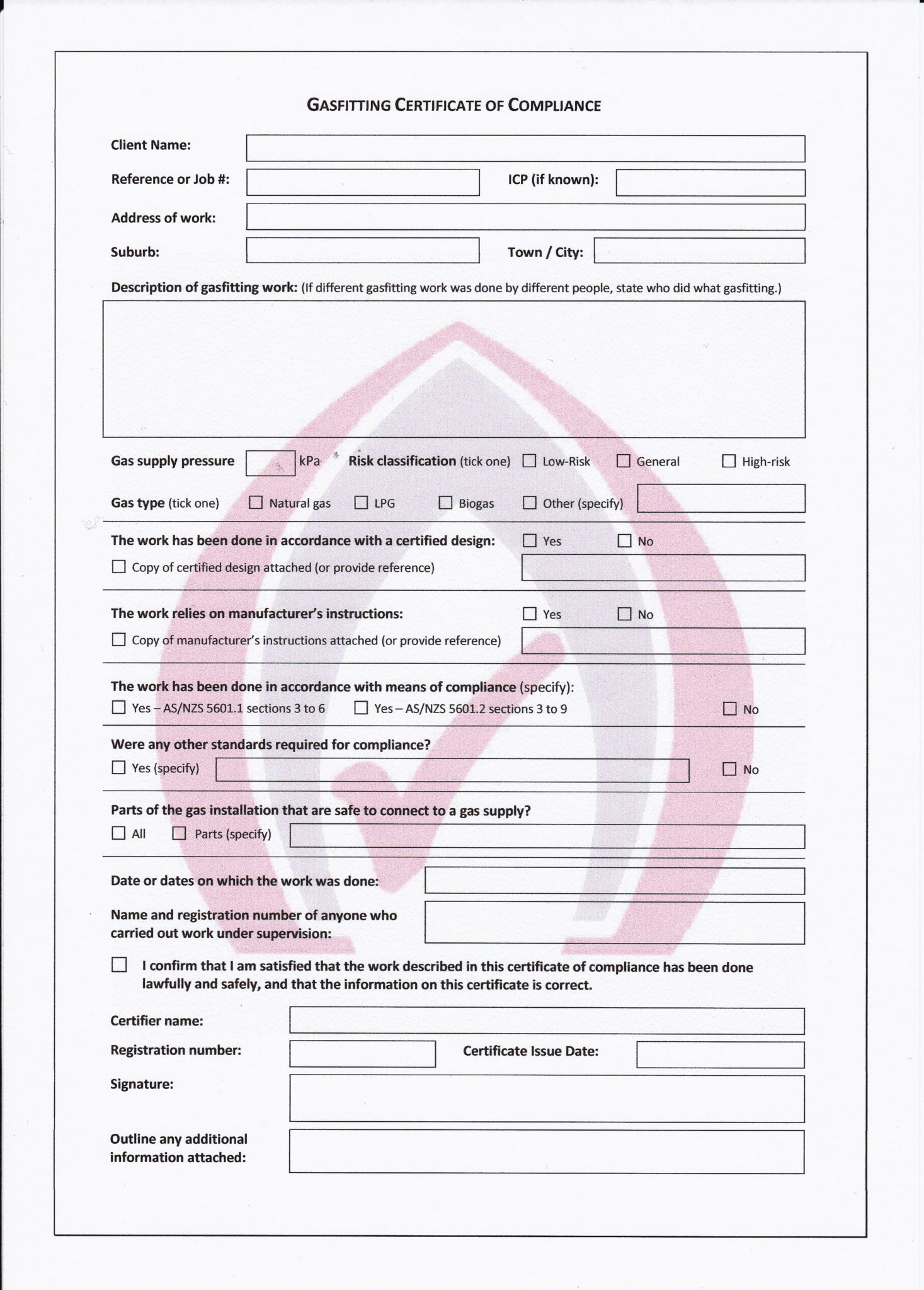 Gas Fitting Certification In Gas Certification Page 3 intended for