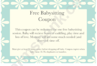 Gift Certificate For Babysitting Templates / Free 19 Sample Printable with regard to Babysitting Gift Certificate Template