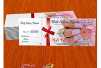 Gift Certificate Template For Nail Salon. Visit Www.nailspadesigns with regard to Awesome Printable Manicure Gift Certificate Template