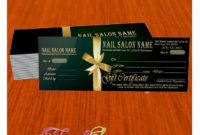 Gift Certificates For Nail Spa Salon Www.nailspadesigns || One-Stop intended for Top Nail Salon Gift Certificate