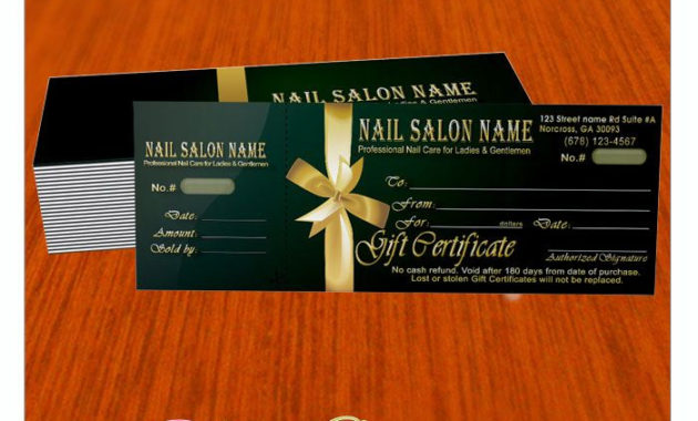 Gift Certificates For Nail Spa Salon Www.nailspadesigns || One-Stop intended for Top Nail Salon Gift Certificate