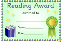 Green Ribbon Reading Award Certificate Template Download Printable Pdf with Fascinating Reader Award Certificate Templates