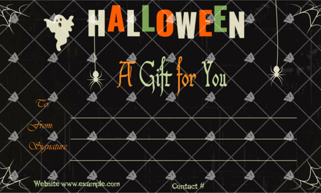 Halloween Gift Certificate For Word (With Images) | Halloween Gifts inside Top Halloween Gift Certificate Template