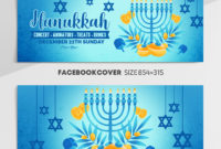 Hanukkah - Free Facebook Cover Template In Psd + Post + Event Cover with regard to Restaurant Gift Certificate Template 2018 Best Designs