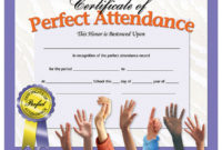 Hayes 180 Pk Perfect Attendance Certificates | Joann | Perfect pertaining to Perfect Attendance Certificate Template Editable