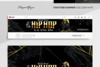 Hip Hop – Youtube Channel Banner Psd Template -Elegantflyer intended for Best Hip Hop Certificate Templates
