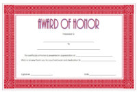 Honor Award Certificate Template – 9+ Best Ideas with regard to Editable Honor Roll Certificate Templates