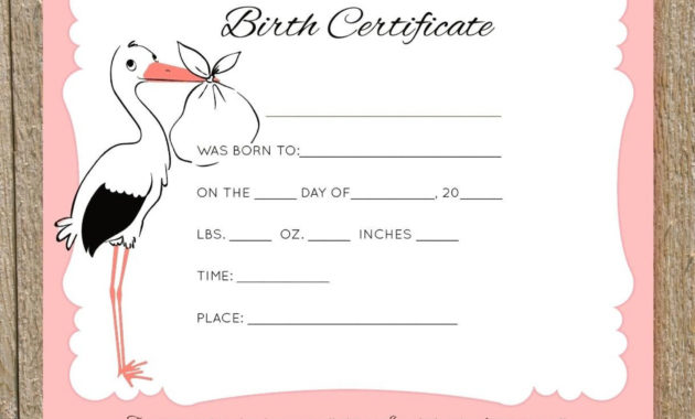 Impressive Free Birth Certificate Template Ideas Puppy Intended For for Amazing Cat Birth Certificate  Printable