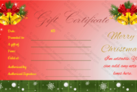 Jingle Bells Christmas Gift Certificate Template within Fantastic Christmas Gift Certificate Template