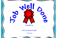 Job Well Done Certificate Template Download Printable Pdf | Templateroller with Great Work Certificate Template
