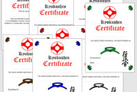 Kyokushin Karate Certificates And Awards Templates In Pdf And | Etsy pertaining to Karate Certificate Template