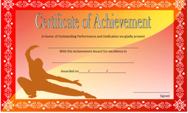 Martial Arts Certificate Template 6 | Paddle Certificate within Simple 10  Printable Softball Certificate Templates