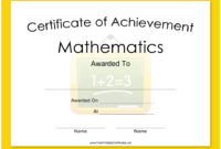 Math Achievement Certificate Template Download Printable Pdf for Math Achievement Certificate Printable