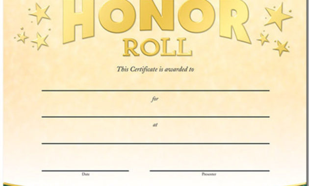 Merit Award Certificate Templates 10 Best Ideas Throughout Honor Roll with regard to Diploma Certificate Template  Download 7 Ideas