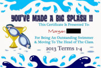Morganswimcert (1600×1126) | Swimming Lessons For Kids, Swim in Best Swimming Achievement Certificate  Printable