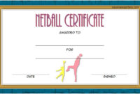 Netball Certificate Template [10+ Best Designs Free Download] in Download 7 Basketball Participation Certificate Editable Templates