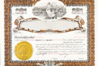Old Vintage Stock Certificate Empty Boarder — Stock Photo © Qingwa #7896410 pertaining to Art Award Certificate  Download 10 Concepts
