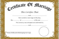 Original Ghana Marriage Certificate Image – Certify Letter in Best Wife Certificate Template