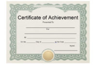 Outstanding Performance Award Template | Pdf Template in Free Outstanding Performance Certificate Template
