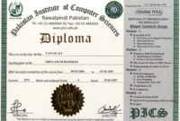 Pakistan Institute Of Computer Sciences, Free Online Inside Fake in Robotics Certificate Template