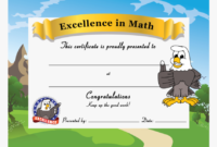 Pbis Award Certificates - Excellence In Math Certificate, Hd Png intended for Fresh Math Achievement Certificate Printable