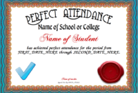 Perfect Attendance Certificate Designer | Perfect Attendance, Perfect intended for Printable Perfect Attendance Certificate Template