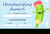 Personalised School Reward Certificates – Primary Print People regarding Top Handwriting Award Certificate Printable