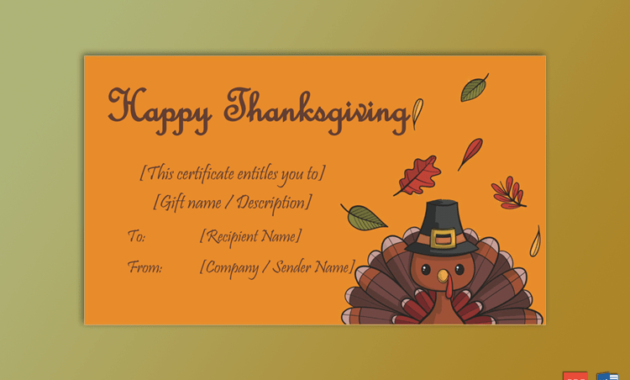 Pin On 300+ Amazing Gift Certificate Templates in Best Thanksgiving Gift Certificate Template
