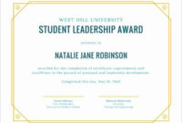Pin On Certificate Customizable Design Templates with regard to Student Council Certificate Template