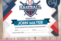 Pin On Certificate with Baseball Achievement Certificate Templates
