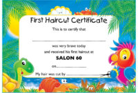 Pin On Great Ideas! in First Haircut Certificate