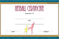 Pin On Netball Certificate Ideas Free for Fantastic Netball Certificate