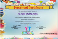 Preschool Certificate Templates – Word Templates with Professional Teamwork Certificate Templates