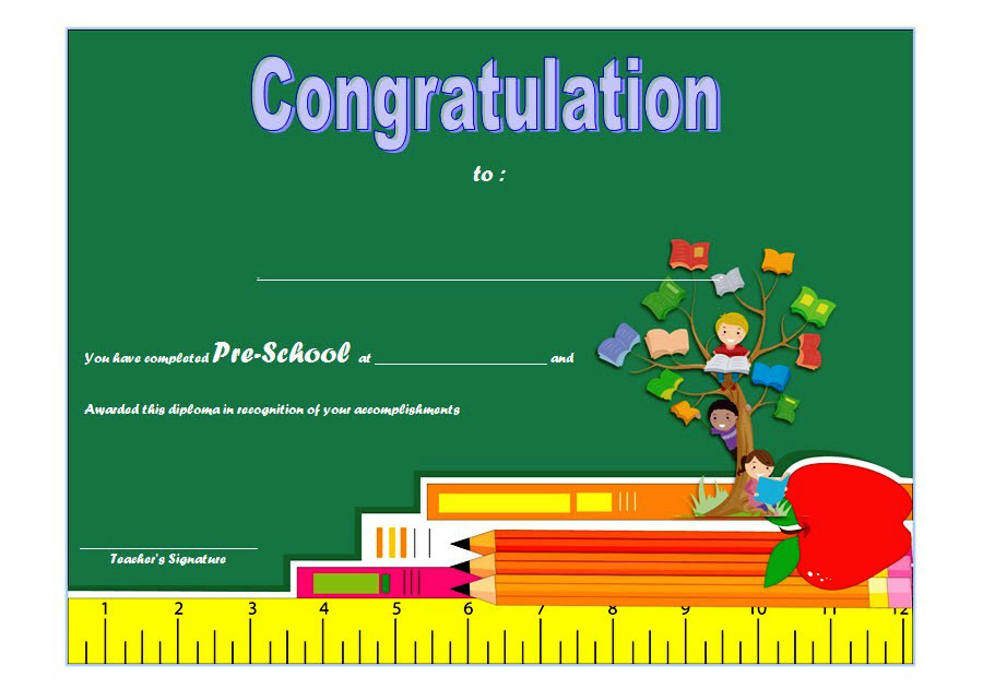Preschool Graduation Certificate Free Printable: 10+ Designs pertaining to Simple 10  Editable Pre K Graduation Certificates Word Pdf