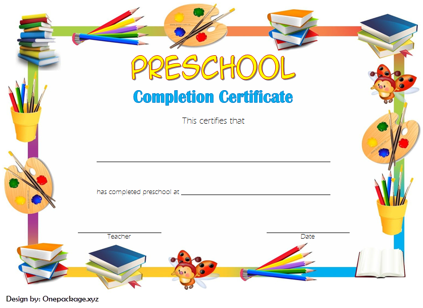 Preschool Graduation Certificate Free Printable - Kindergarten Diploma in Stunning Printable Kindergarten Diploma Certificate