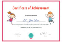 Preschool Graduation Certificate Template Free – Free Preschool in Amazing Certificate For Pre K Graduation Template