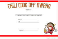 Printable Chili Cook Off Certificate Templates In 2021 | Cook Off pertaining to Awesome Chili Cook Off Award Certificate Template