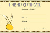 Printable Finisher Certificate Templates In 2021 | Certificate in Finisher Certificate Template 7 Completion Ideas