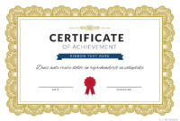 Printable Lifetime Achievement Award Certificate Template Ppt inside Fresh Honor Award Certificate Template