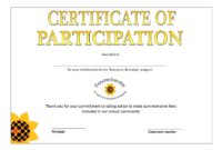 Printable Participation Certificate | Templates At Pertaining To regarding Fascinating Training Course Certificate Templates