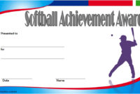 Printable Softball Certificate Templates [10+ Best Designs Free] inside Fantastic Netball Participation Certificate Editable Templates