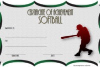 Printable Softball Certificate Templates [10+ Best Designs Free] within Table Tennis Certificate Templates Editable
